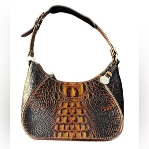 Brahmin Karissa Embossed Leather Shoulder Bag